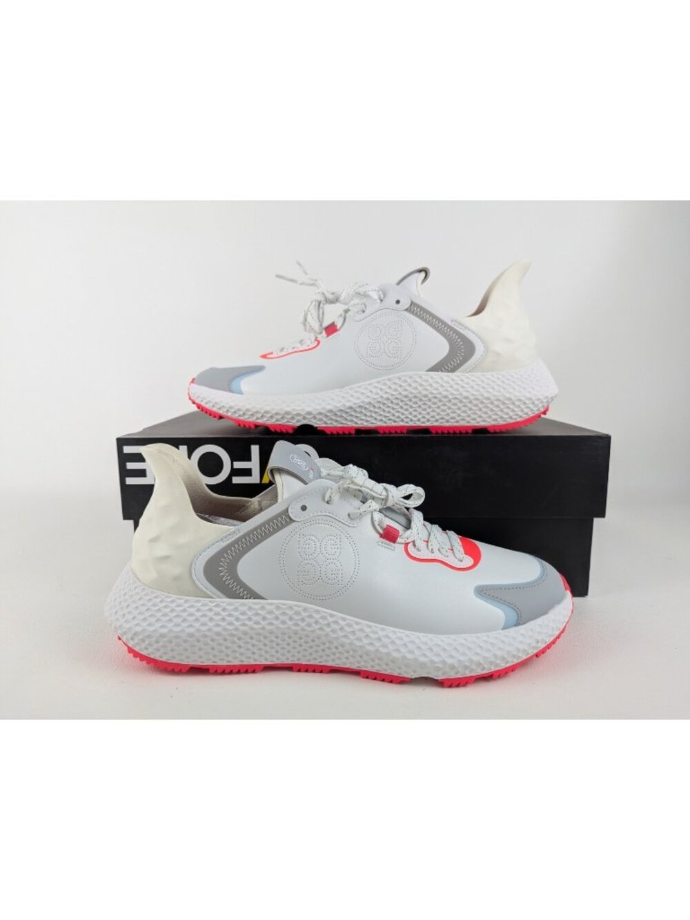 G/Fore GFORE MG4x2 Perf Logo Hybrid Golf Shoe GMF00013 White Red Men's Size 9.5